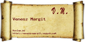 Venesz Margit névjegykártya
